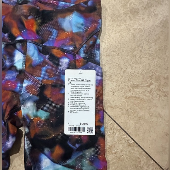 Lululemon Power Thru HR Tight 25” Size 4 NWT!! - Picture 5 of 5